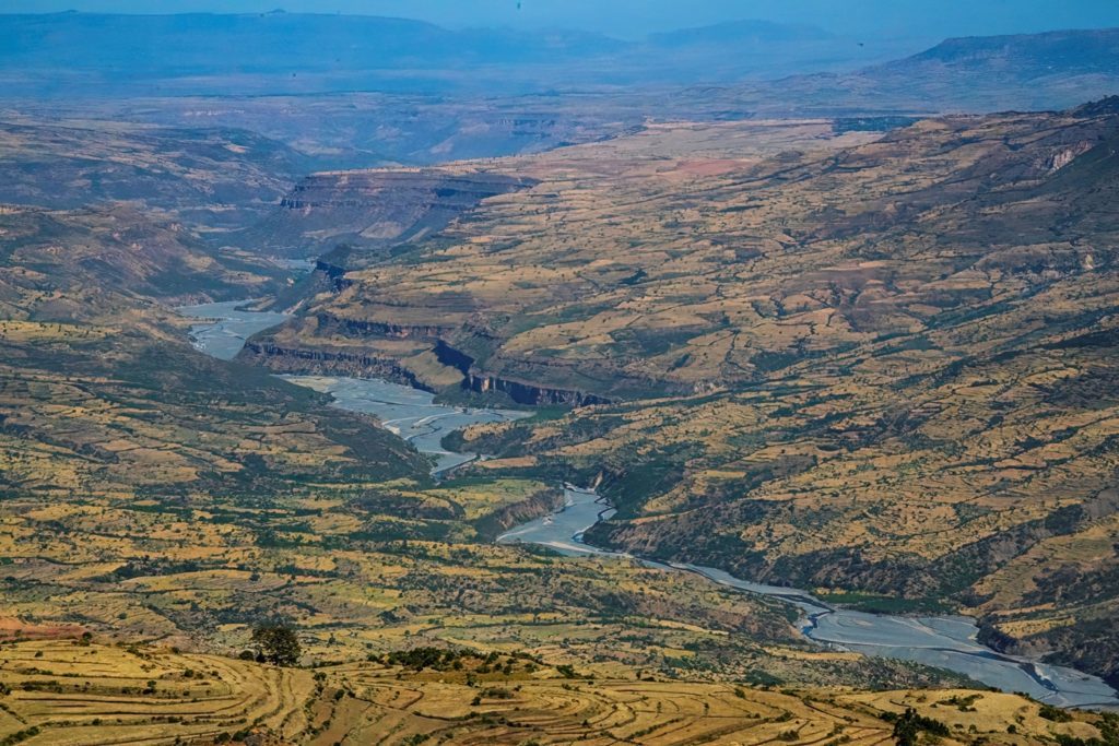 Landscape at the Great Rift valley in the Ethiopia Oromia region.