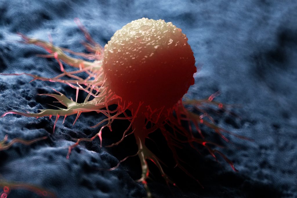 3d rendered medically accurate illustration of a cancer cell.