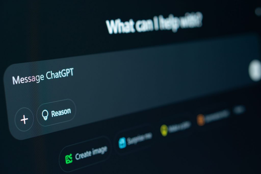 ChatGPT interface
