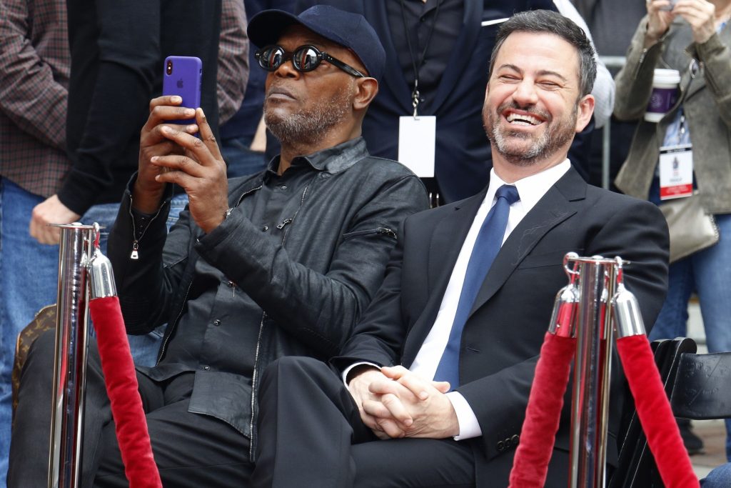 Jimmy Kimmel Trump Nickname Jokes After Iran Strikes Samuel L. Jackson and Jimmy Kimmel at Lionel Richie Hand And Footprint Ceremony held at the TCL Chinese Theatre in Hollywood, USA.