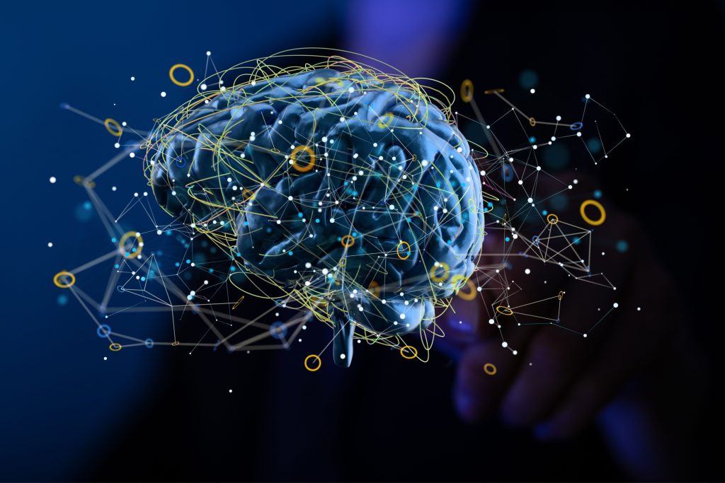 intelligence brain ai digtal 3d artificial intelligence.