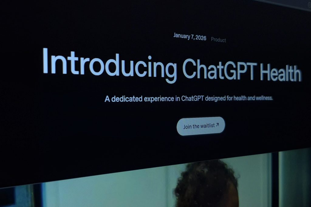 ChatGPT health when it was introduced.